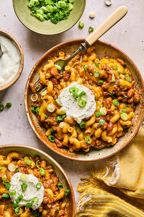 EAT CLEAN WAGYU CHILI MAC BOWL