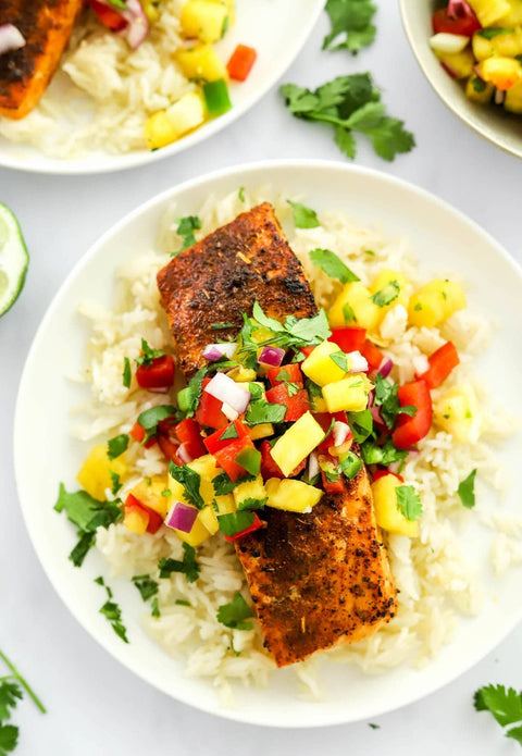 WILD CAUGHT BLACKENED SALMON BOWL