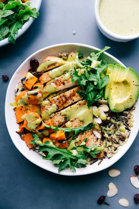 GRILLED GREEN CHILI CHICKEN AND WILD RICE