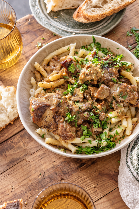 GRASS-FED BEEF POT ROAST STROGANOFF