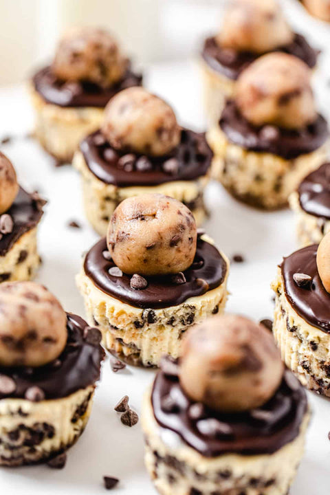 CHOCOLATE CHIP COOKIE DOUGH PROTEIN CHEESECAKE