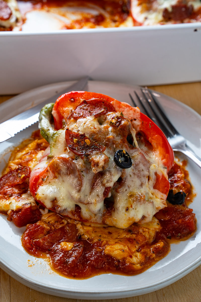 MEAT LOVERS  PIZZA STUFFED BELL PEPPER