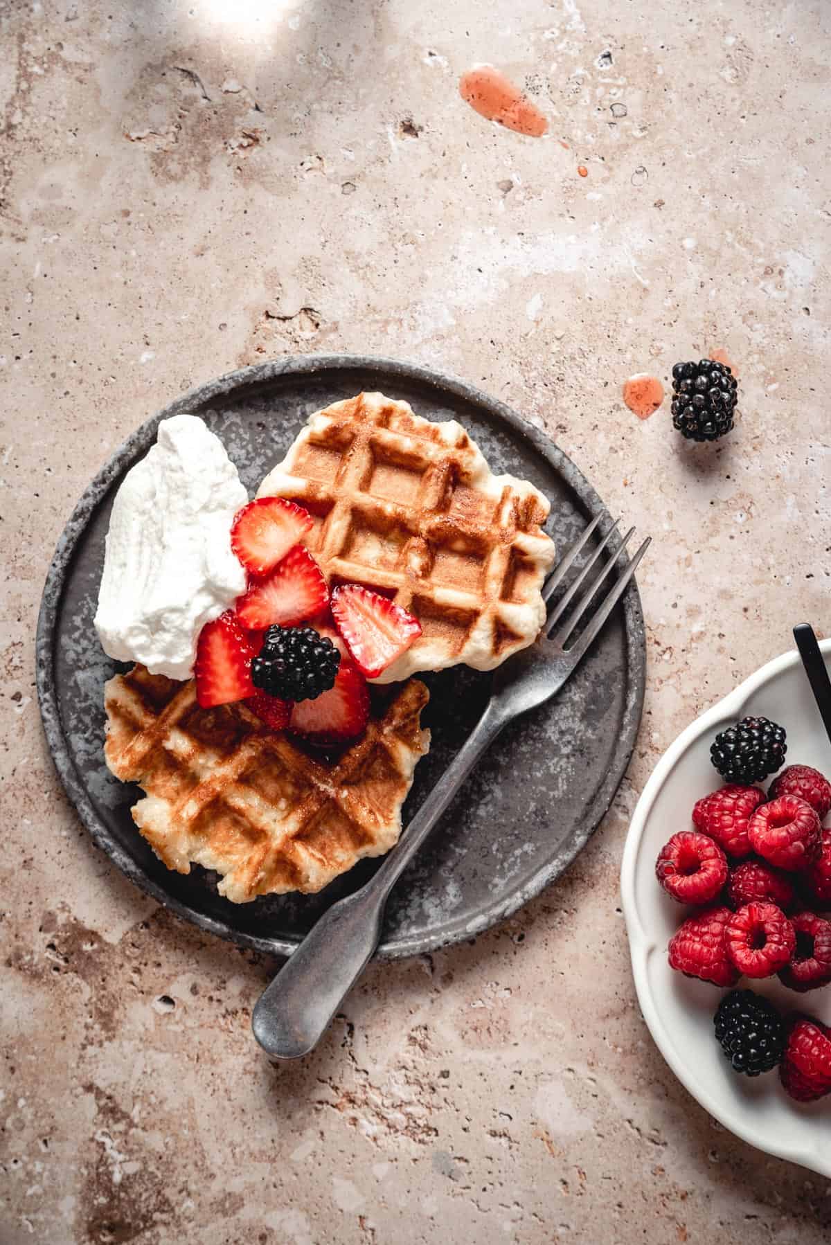 BELGIAN PROTEIN WAFFLES