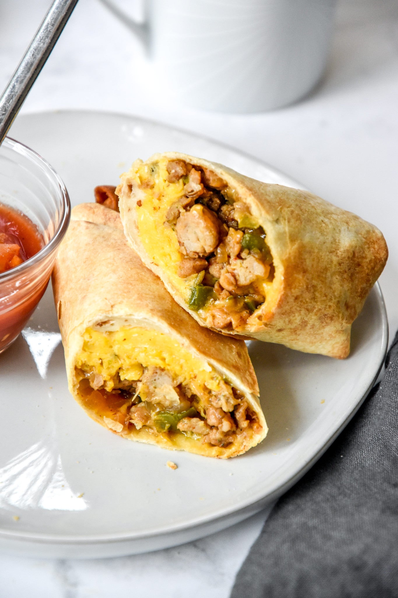 HATCH GREEN CHILI CHICKEN BREAKFAST BURRITO Eat Clean Phx
