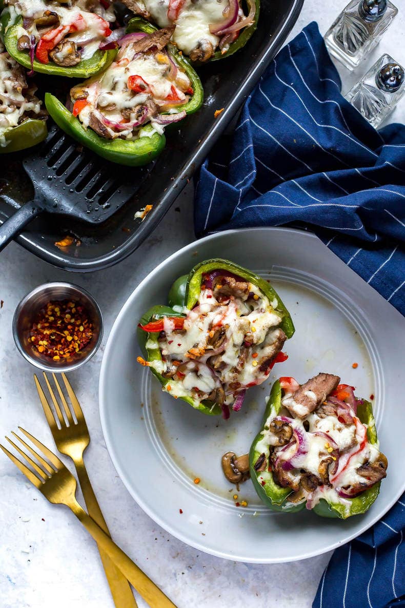 PHILLY CHEESESTEAK STUFFED BELL PEPPER