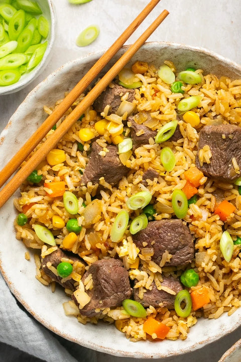 GRASS-FED HIBACHI STEAK FRIED RICE