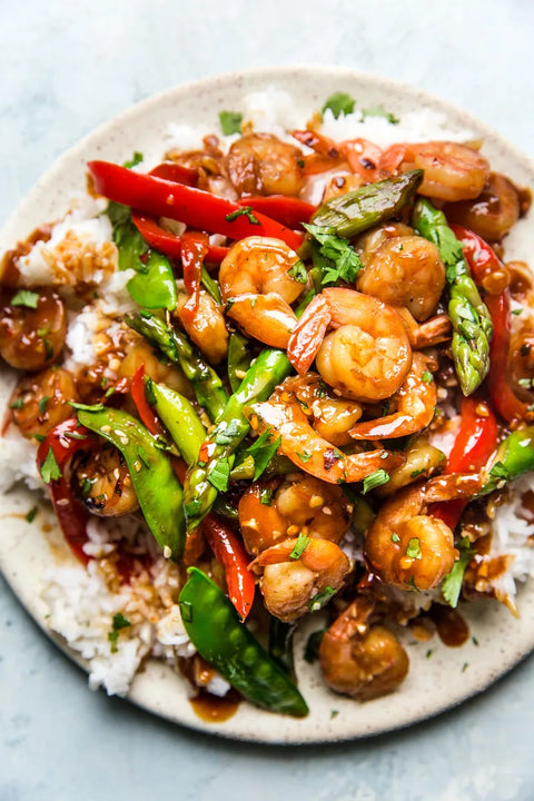 WILD-CAUGHT SHRIMP STIR FRY
