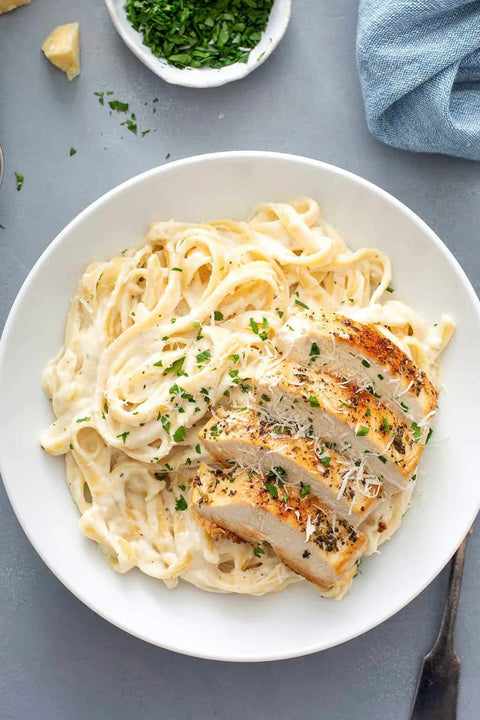 THE ORGANIC CHICKEN ALFREDO