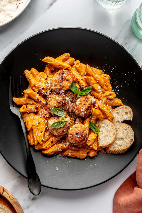 ITALIAN MEATBALLS ALLA VODKA