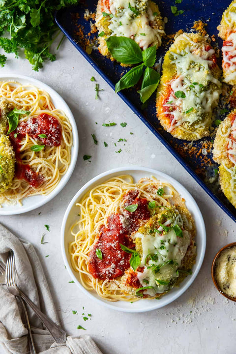 ORGANIC CHICKEN PESTO PARMESAN