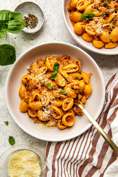 ORGANIC RED PEPPER PARMESAN PROTEIN PASTA
