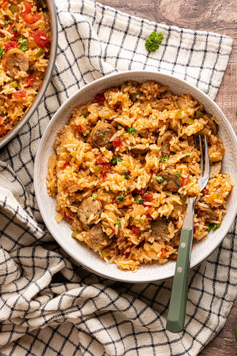 CHICKEN ANDOUILLE SAUSAGE SKILLET