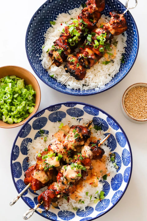 BANG BANG CHICKEN SKEWERS