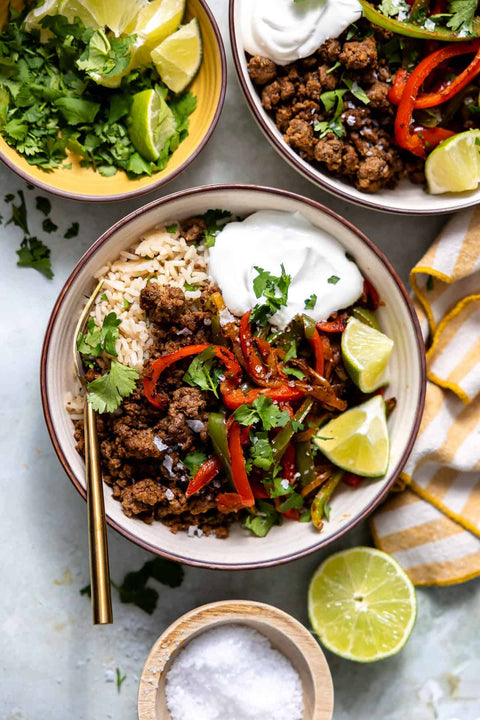 GRASS-FED BEEF FAJITA BOWL