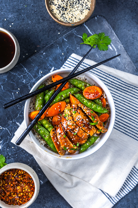 ORGANIC TERIYAKI CHICKEN BOWL