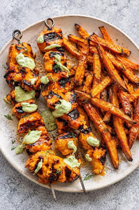 ORGANIC BUFFALO CHICKEN SKEWERS