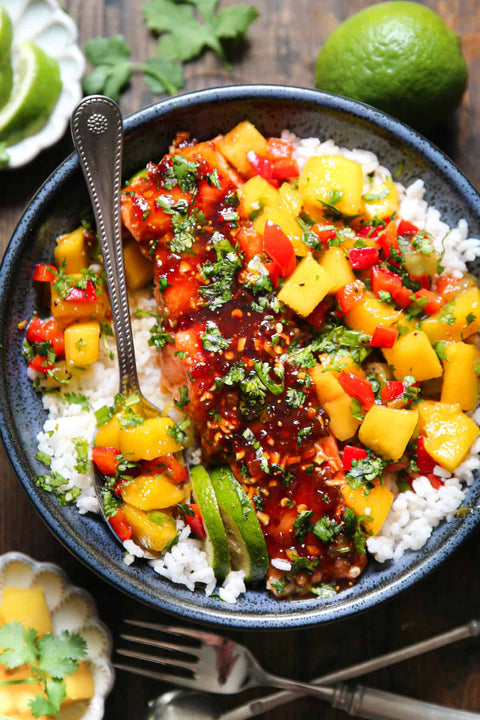 WILD-CAUGHT SWEET CHILI GLAZED SALMON