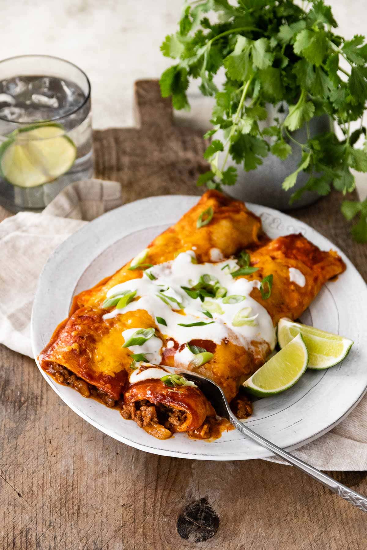 GRASS-FED BEEF ENCHILADAS